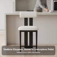 Hippo-Shaped Rearrest Stool Playful Creature Bar Design Chair Integrated Footrest Curved Rear Assistance for Homeowners, Cafe