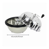 Manual Leaf Trimmer Non-Slip Base Harvesting Container Trimmer Domed Top