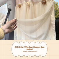 Adjustable car window sun shield