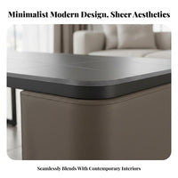 2 Pieces Minimalist design Nesting Stand Set Modern Look Coffee Table Space-Saving Home Furniture abrasionResistant for Homeowners, Apartment Dwellers, Office Managers, Small Spaces, Lounge, Reception Area