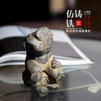 欧式残躯艺术摆件办公室玄关电视柜桌面装饰品创意复古跨境小摆设