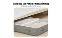 Flat Rolling Container With casters Underbed Box on Casters particlesprotective for Closet