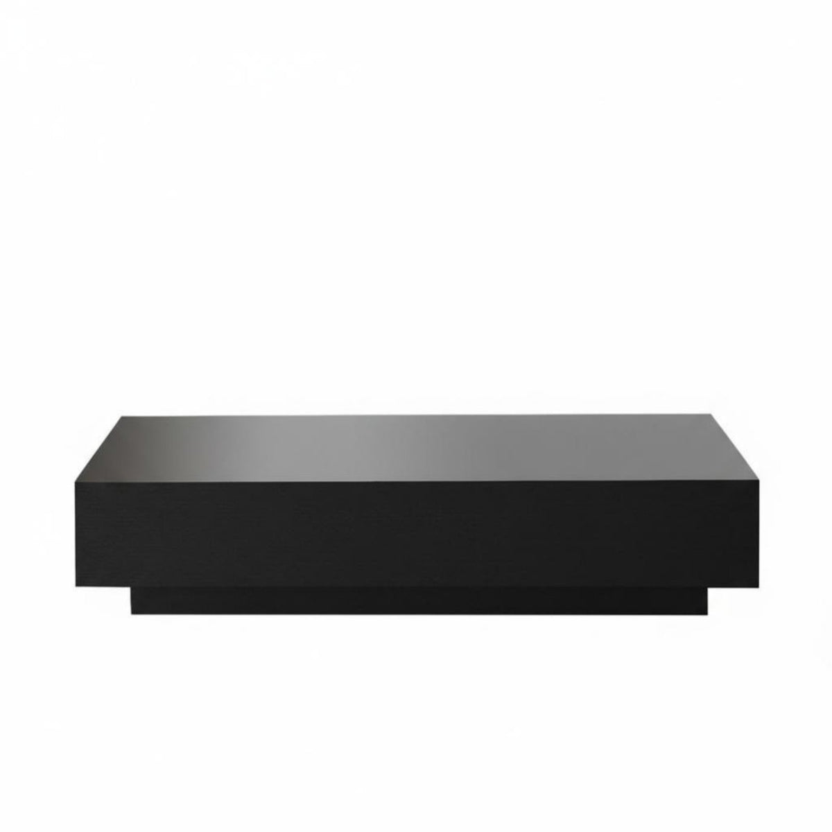 Square Plinth Minimalist Design Coffee Table Nordic Design With Storage for Homeowners, Families, Studio, Lounge Area