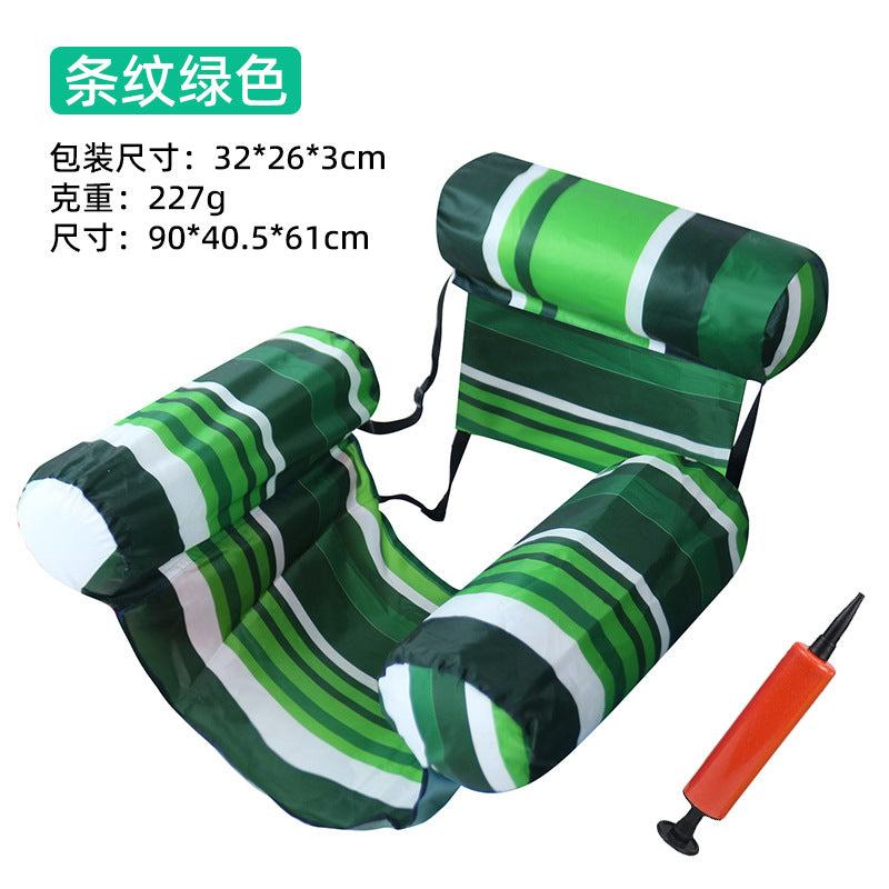 Green / Striped W Pump