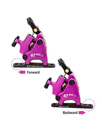 ZTTO Road Bike Hydraulic Disc Brake Caliper, Flat Mount, Dual-Sided Braking, Compatible with 140/160mm Rotors