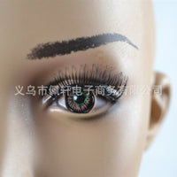 女头模特展示道具 可拆卸活动女头模PVC头模带帽子眼镜假发头模特