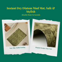 Diatomaceous Earth Bath Mat dries fast