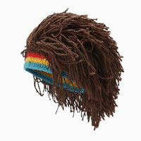 Warm Knit Hat with Dreadlocks Lightweight Dreadlock Beanie Easy to Match for Men