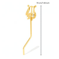 Lyre Portable Sheet Music Clamp on Holder Metal Sheet Music Clip for Instrumentalists, Rehearsals, Practice