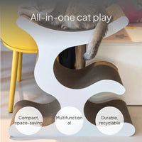 Corrugated Cat Scratcher and Climbing Frame