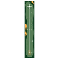 Alignment Guides Golf Putting Mat Long-Lasting Locked Border Indoor Putting Green Easy To Clean Golf Training Mat Distance Markers for Golfers, Beginners