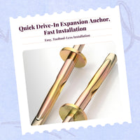 Zinc anchor with rust-resistant bolt