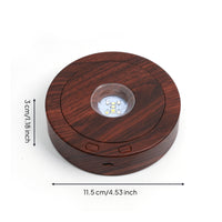 LED Rotating Display Stand Circular Rotating Display Base Smooth for Collectors