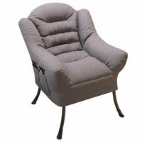 2 Pieces Upholstered Armchair with Ottoman High Backrest for Dorm Room, Students