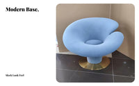 Sculptural Design Calla flower Chair blossomInspired accentuate Seating Modern & aesthetic Indoor Furniture single-Piece Construction for Interior Designers, Business Owners, Showroom, Living Room, Office Reception, Bedroom
