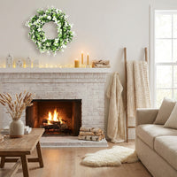 Artificial Eucalyptus Wreath Nordic Front Door Wreath for Home Decoration, Event Planners, Living Room, Porch, Window