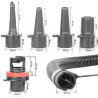 PVC Inflation Hose with Multiple Connectors for Air Pumps, 1.2m