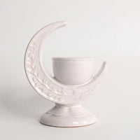 Half-moon Moon Ceramic Incense Holder Burner Arabian Style Candle Holder