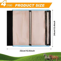 Factory Stock Nylon Horse Leg Guards, Summer Mosquito Protection, Horse Hoof Wraps (4-Piece Set)