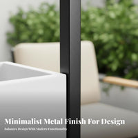 Rectangular Trough Planter Anti-Rust Rectangular Plant Pot Configurable Design Modern and Design for Homeowners, Gardeners