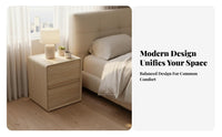 Curved Single-Drawer Cabinet Minimalist & Design Nightstand adaptable Use