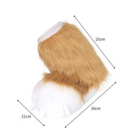 Furry Fursuit Feet Realistic Fursuit Paw Covers Hand Wash for Party, Photo