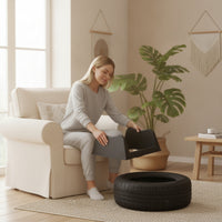 Tire Display Stand Sturdy Car Tire Display Stand Low-Profile Wheel Rim Holder for Showroom
