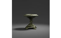 Vintage Cast Iron Candle Holder Retro Cast Iron Candlestick Heavy Duty Ornate Candle Stand for Altar