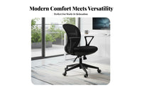 Ergonomic Task Chair with Armrests Mesh Spine Rotate Chair Breathable Spinerest Rocking Function for Adults, Study Room
