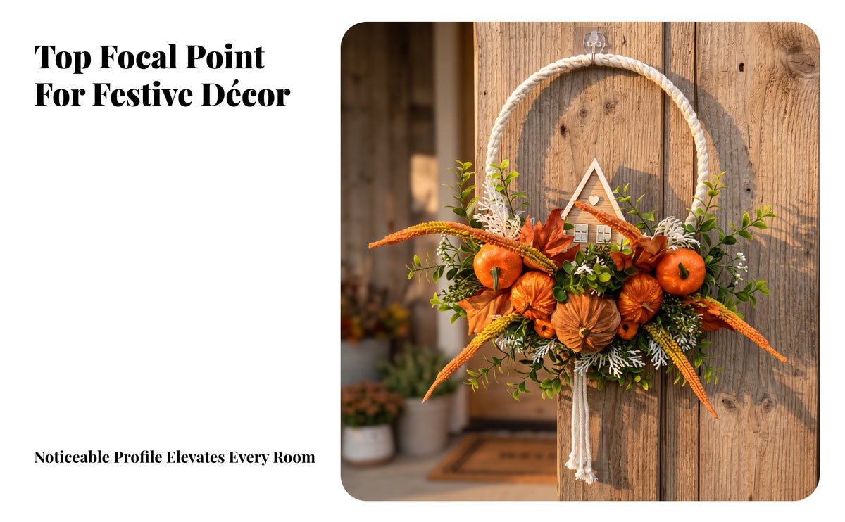 Authentic Fall Wreath with Tassel