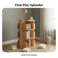 Rotating Book Unit 360° Rotation Rotating Bookshelf Unit Space Saving