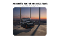 3 Pieces 3-Piece Sofa and Table Set Modern Design sectional Guest Sofa Minimalist design Office Furniture for Businesses, Homeowners, Lobby, Waiting Room