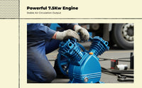 4-cylinder compressor head inflates tires fast