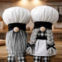 Easter Chef-Style Stuffed Gnome Doll, Handmade, Featuring the Appearance of a Faceless Baker Gnome Handicraft, a Faceless Elf Doll, Suitable as a Gift, Suitable for Chefs to Use, and Can Be Placed on a Tiered Tray