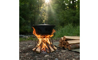 Lightweight Stainless Steel Fire Bowl Base Compact Foldable Fire Bowl Stand Long-Lasting Rust Resistant for Backpackers