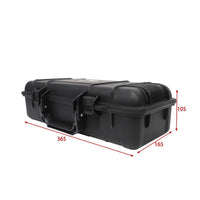 Molded Plastic Safeguarding Storage Case Locking Latches Foam Lined Case Black Portable Equipment Box Heavy Duty