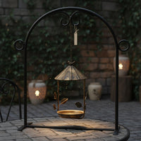 Metal Avian Feeder Metal Hanging Bird Feeder Heavy Duty Garden Decor for Patio