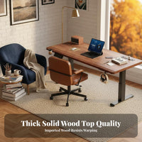 Electric Standing Desk Double Motor Height Adjustable Standing Desk Ergonomic Design Powered Work Table for Professionals, Streamers, Study Room