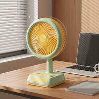 USB Rechargeable Fan 3-Speed Adjustable USB Desk Fan for Bedroom, Students, Kids