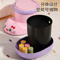 Cat Boot Shaped Storage Bin with Wheels