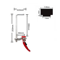 Heavy Duty Ratchet Bar Clamp Non-Marring Pads Quick Grip F-Clamp Hand Tool for Carpenters, DIY Enthusiasts, Workshop