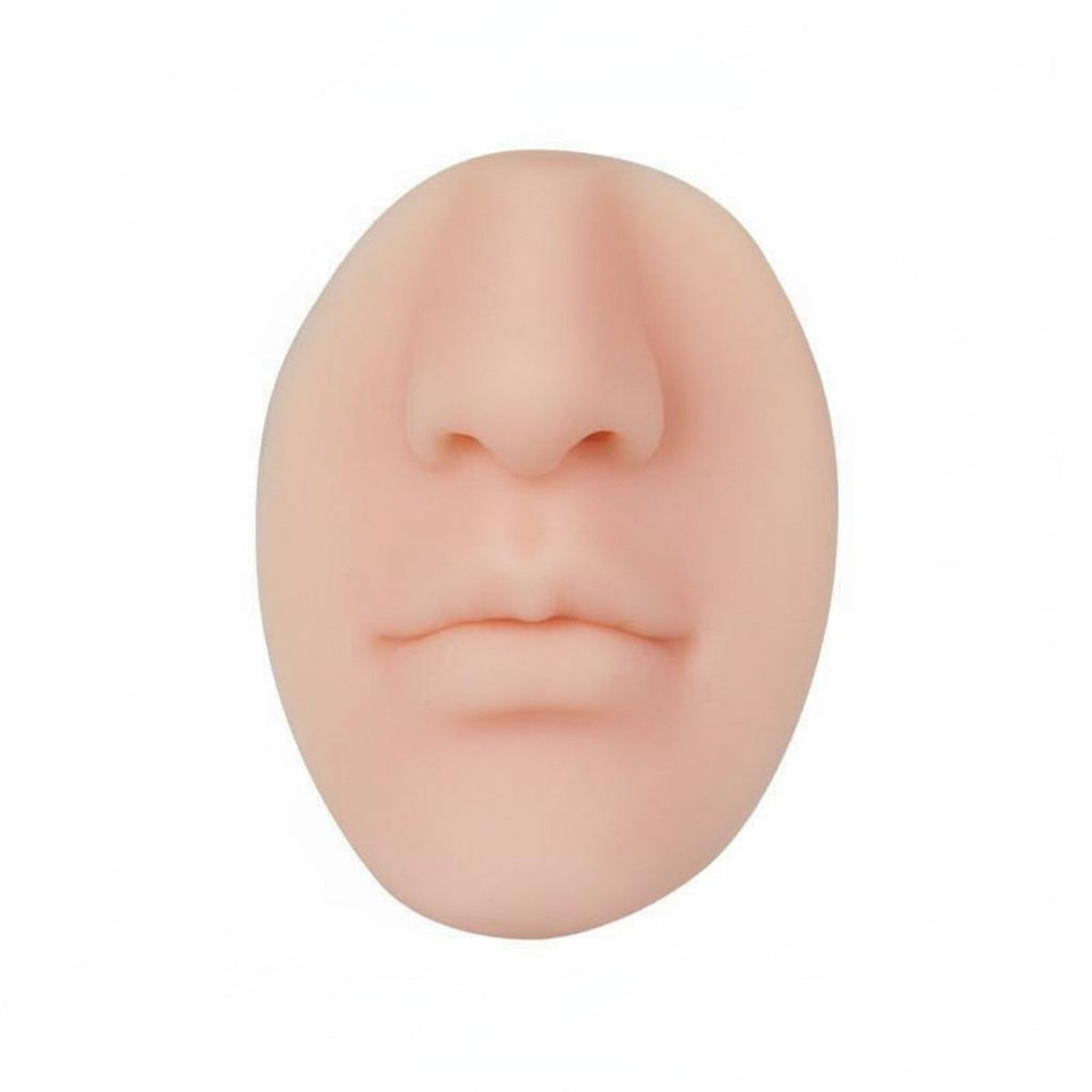 Soft & Flexible Silicone Nose Mouth Model Reusable Lip Tattoo Practice Skin Easy to Clean for Beginners, Students, Display
