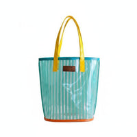 Transparent Clear Beach Tote Large Capacity Clear PVC Tote Bag for Women, Swimming, Shopping