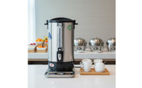 Stainless Steel Hot Water Dispenser Large Capacity Stainless Steel Beverage Dispenser Insulated Beverage Warmer Quick Heating