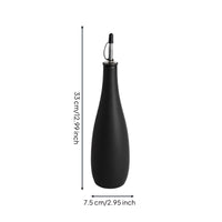 Ceramic Oil Bottle Non-dripping Spout Oil and Balsamic Dispenser Controlled Pouring Balsamic Pourer Bottle for Home Cooks, Dining Table, Barbecue