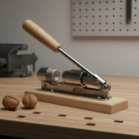 Mechanical Nut Sheller Adjustable Size Walnut Sheller Sturdy Metal Body