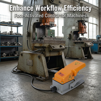 Industrial Momentary Foot Pedal Switch, CE Certified Heavy Duty Aluminum Foot Pe #variant:LF-31