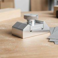Aluminum Sanding Holder Compact and Portable Sanding Sheet Holder Stable Support Hand Sander for Model Makers, DIY Hobbyists