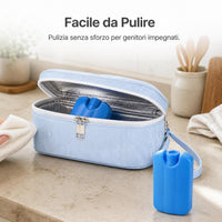 Portable Insulated Cooler Bag for Breast Milk, Insulin, and Medication with Ice Packs
