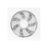 Ultra-Thin Embedded Fan Panel Space-Saving Recessed Ceiling Fan Modern Quiet for Bathroom, Kitchen
